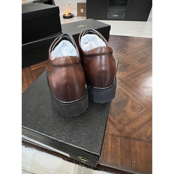 US11 CHAMARIPA height increase insoles men Brown Oxford leather 7cm/ 2.76 inches main image 6